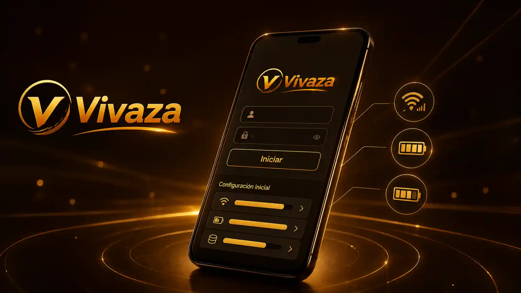 Celular preparado para instalar y acceder a Vivaza