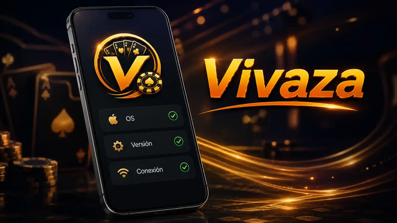 Teléfono móvil mostrando la comprobación de compatibilidad con Vivaza