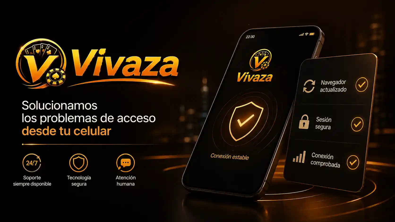 Comprobación de acceso móvil bloqueado en Vivaza