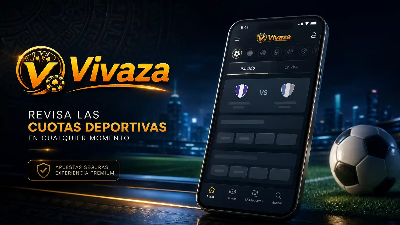 Consulta de momios de Vivaza desde un celular