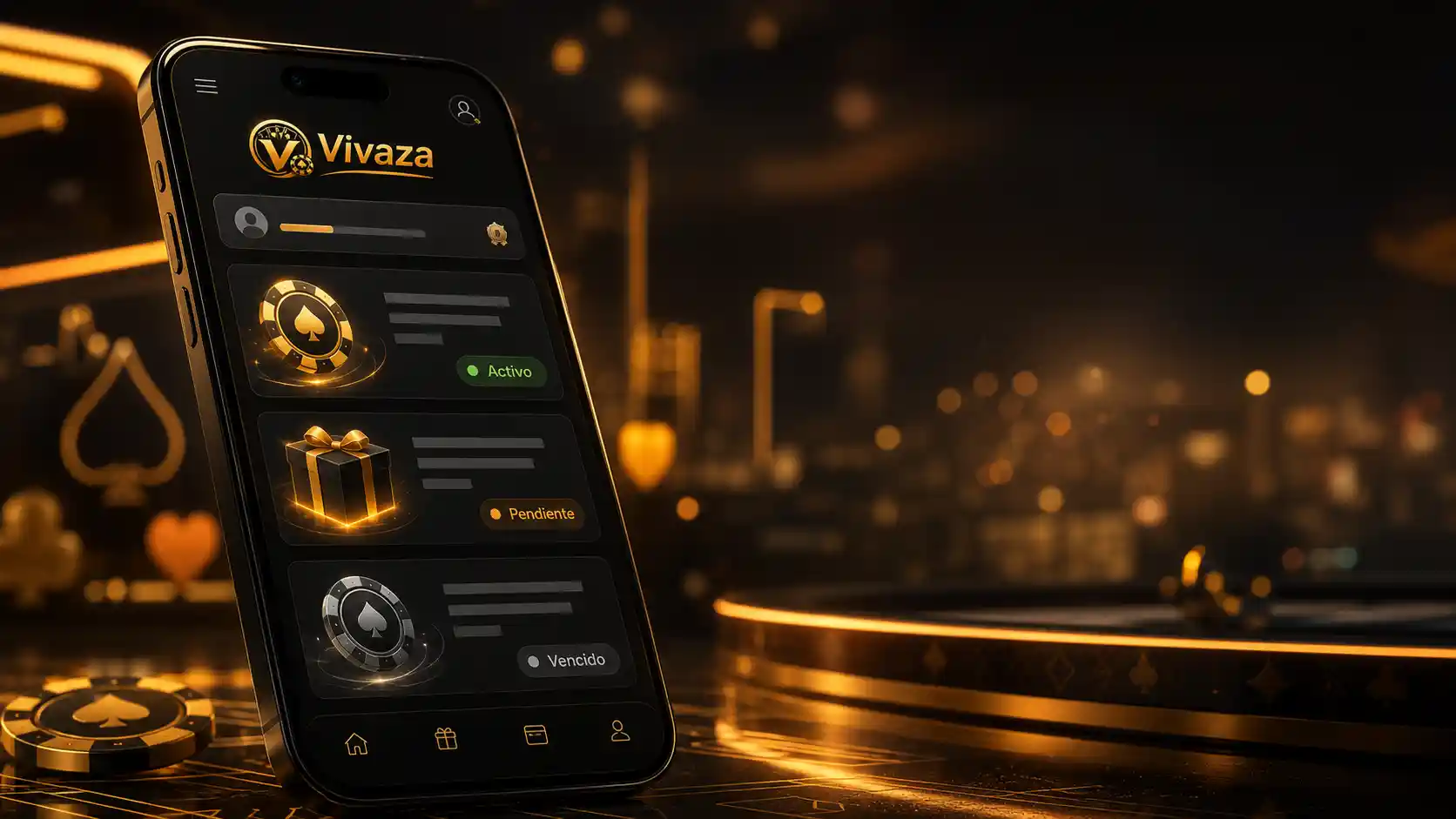 Sección móvil de Vivaza para consultar el estado de una promoción